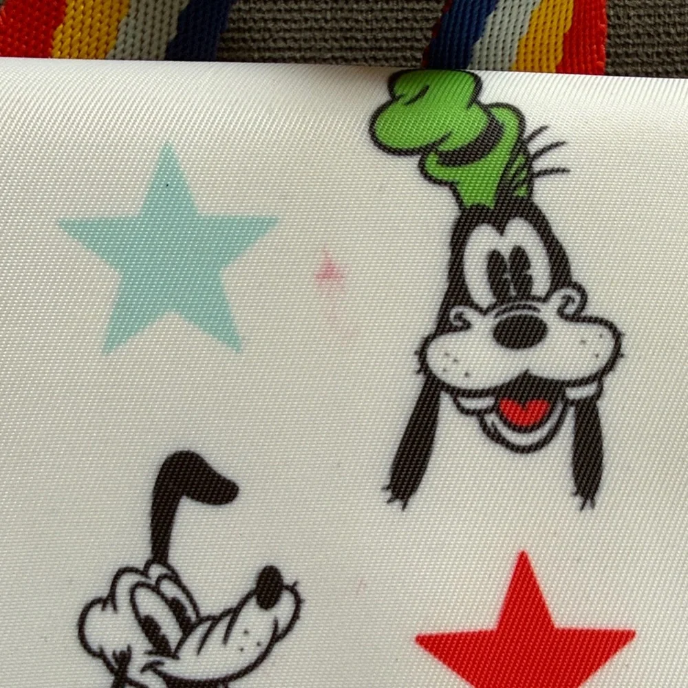 Disney Rainbow Stars Character Backpack in White, Red, Blue, Yellow - Picture 2 of 6